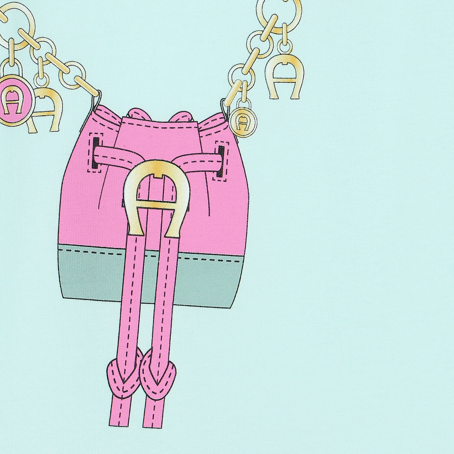 فستان بالشعار باللون الأزرق, 3, hi-res image number null