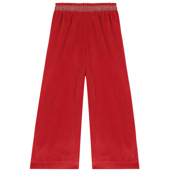 Girls Red Trousers