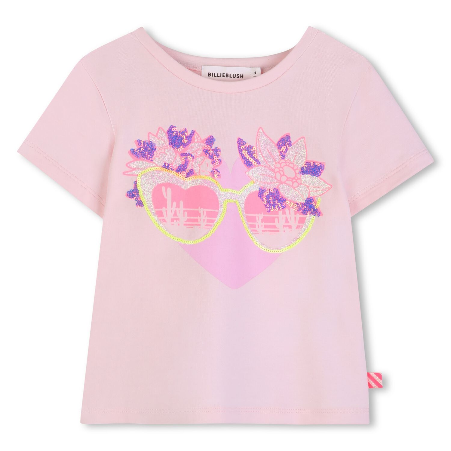 Girls Pink Sunglasses T-Shirt, 1, hi-res