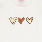 Girls Ivory Heart Long Sleeve Top, 1, hi-res
