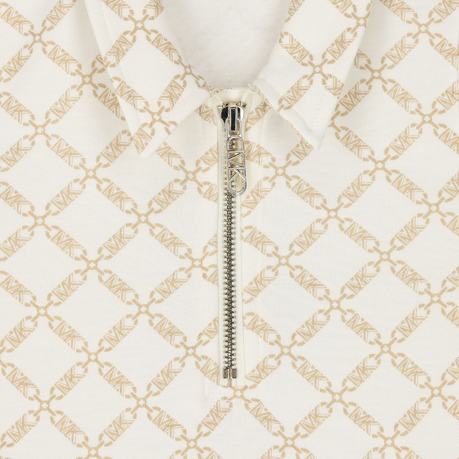 فستان بنات بولو بالشعار باللون العاجي  , 1, hi-res image number null