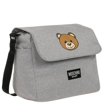 Grey Teddy Bear Baby Changing Bag
