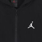 Black Jordan Logo Hooded Zip Up Top, 1, hi-res