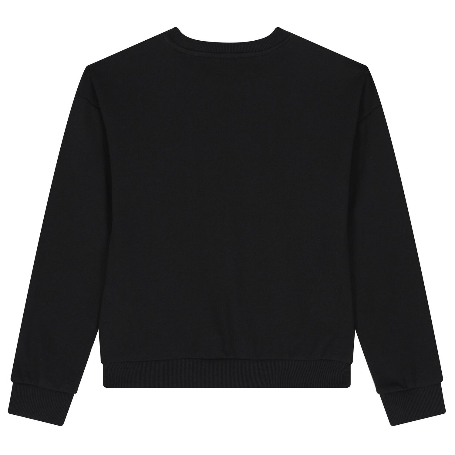 Girls Black Logo Sweatshirt, 1, hi-res image number null