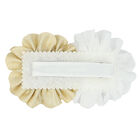 Girls White & Gold Flower Hair Clip, 1, hi-res