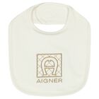 مريلة بالشعار باللون العاجى والذهبى, 1, hi-res