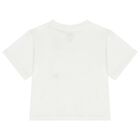Girls White Flag T-Shirt, 1, hi-res