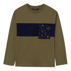 Boys Green Long Sleeve Top, 1, hi-res