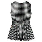 Girls Black & White Gingham Dress, 1, hi-res
