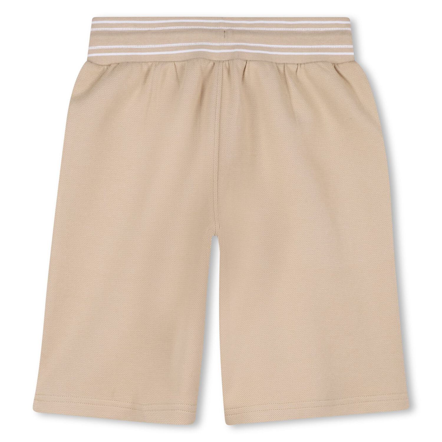 Boys Beige Logo Shorts, 1, hi-res