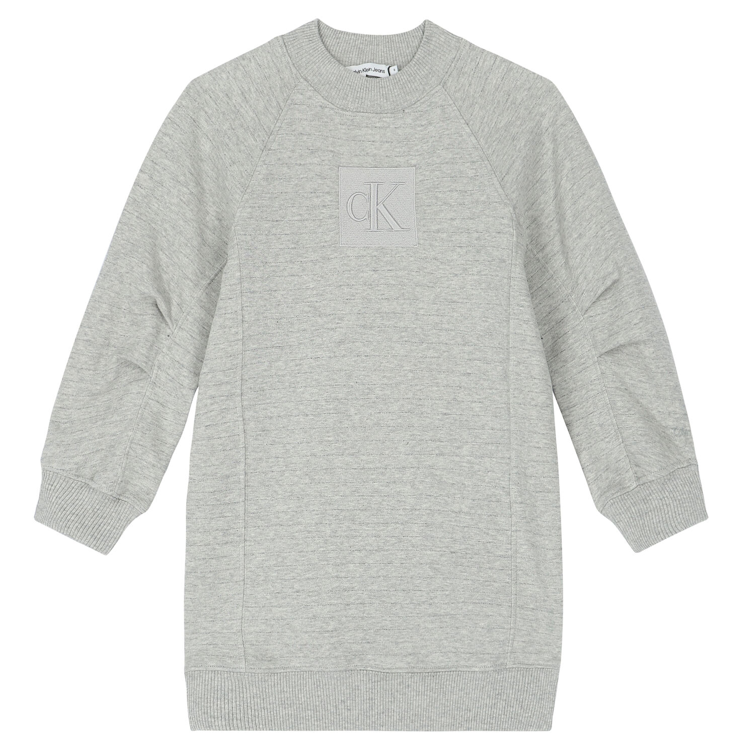 Girls Grey Logo Dress, 1, hi-res