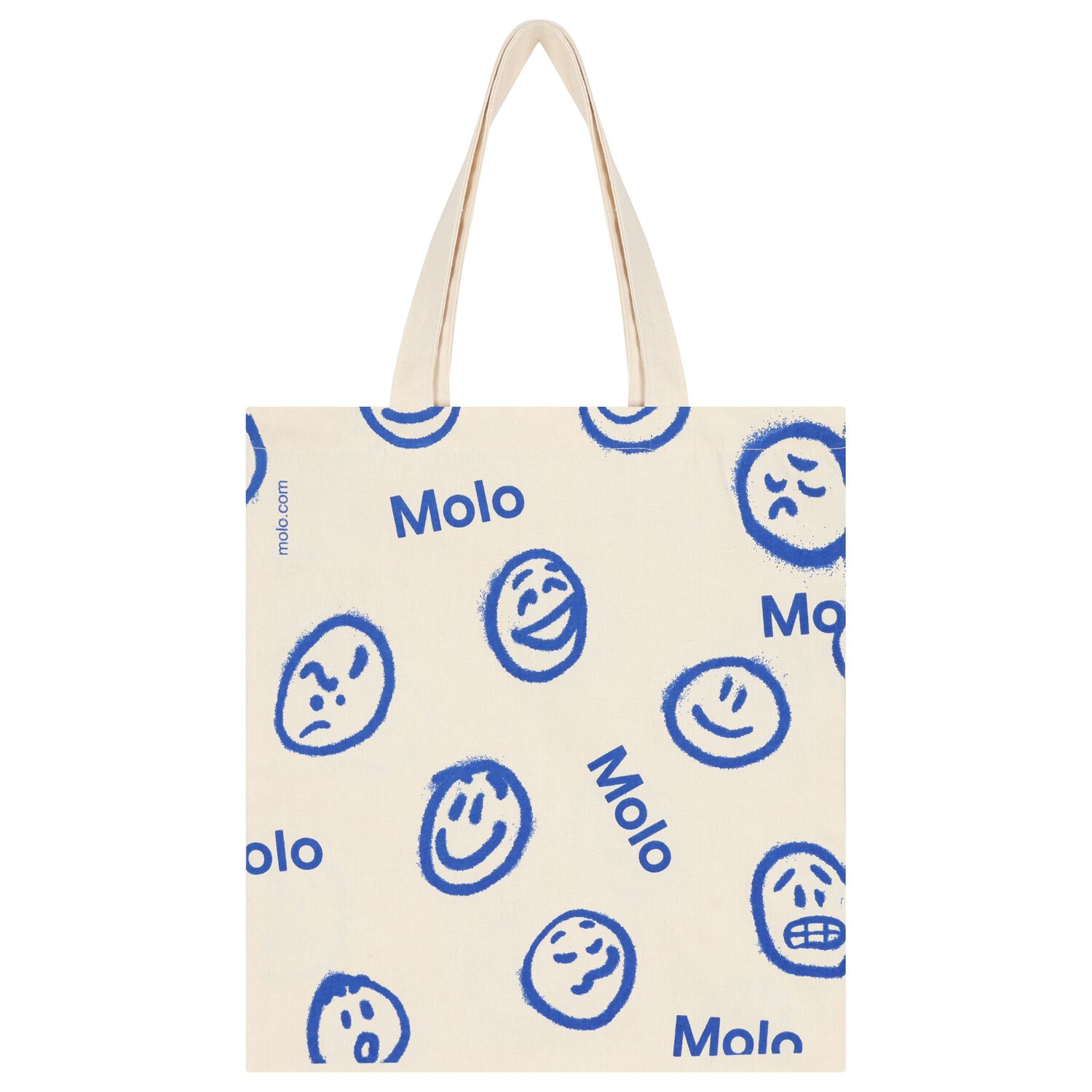 Girls Ivory Smiley Tote Bag, 1, hi-res image number null