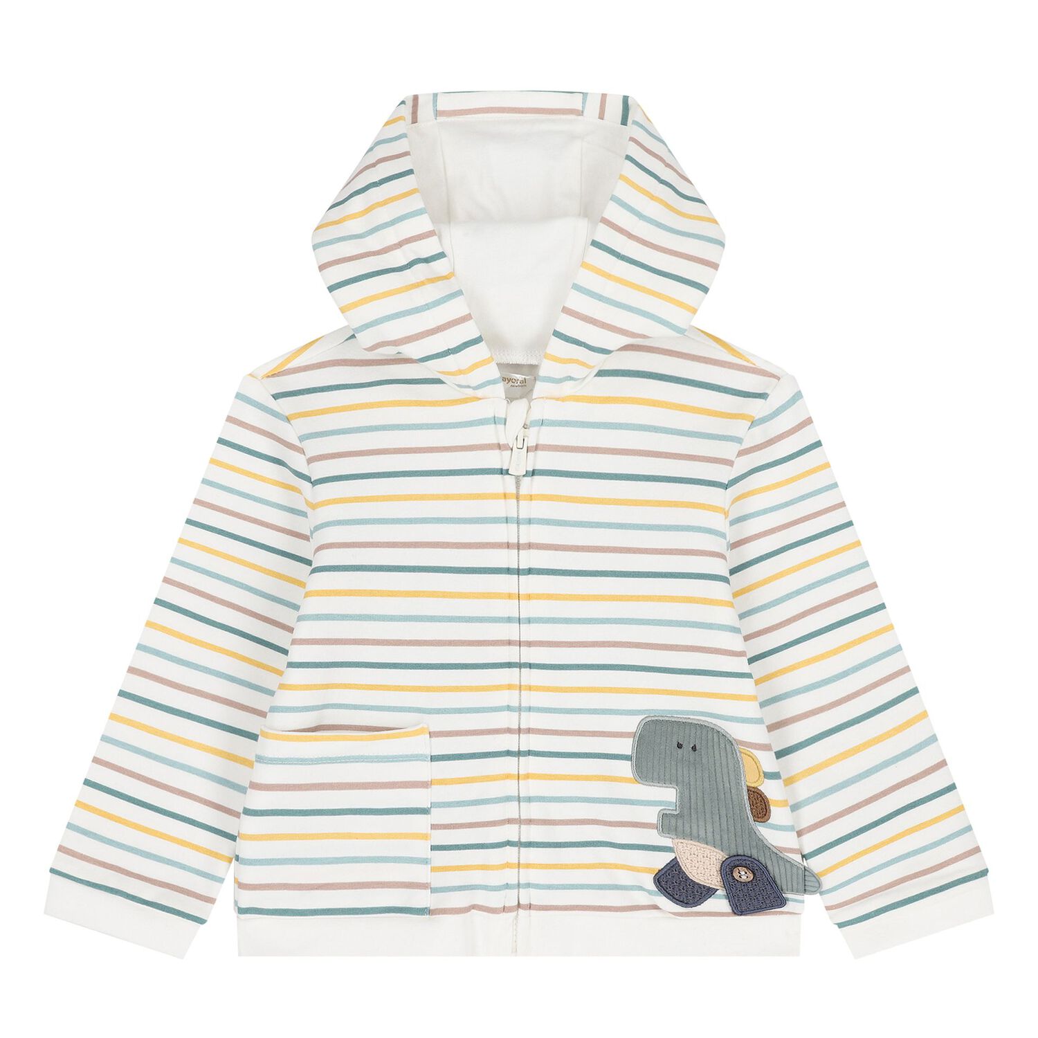 Baby Boys Ivory & Green Tracksuit Set (3 Piece), 3, hi-res