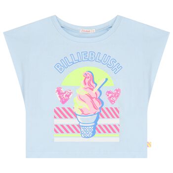 Girls Blue Logo T-Shirt
