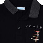 Boys Black Skateboards Polo Shirt, 1, hi-res