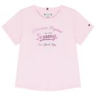 Girls Pink Logo T-Shirt, 2, hi-res