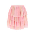 Girls Pink Ombre Tulle Skirt, 1, hi-res