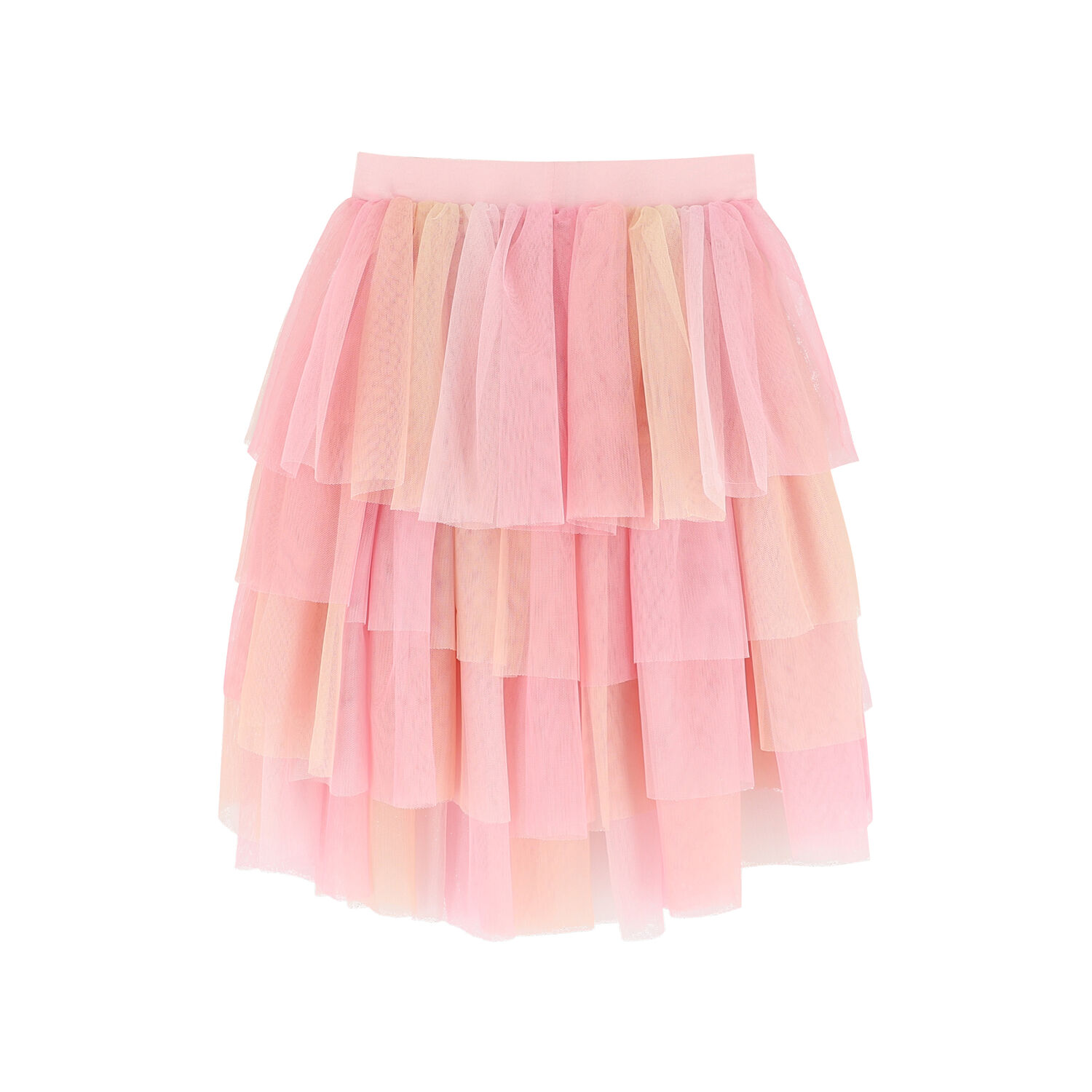 Girls Pink Ombre Tulle Skirt, 1, hi-res image number null