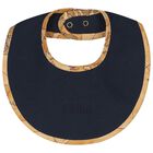 طقم هدايا ملابس أطفال للأولاد الصغار بتصميم خريطة جغرافية باللون الأزرق الداكن والبيج, 4, hi-res