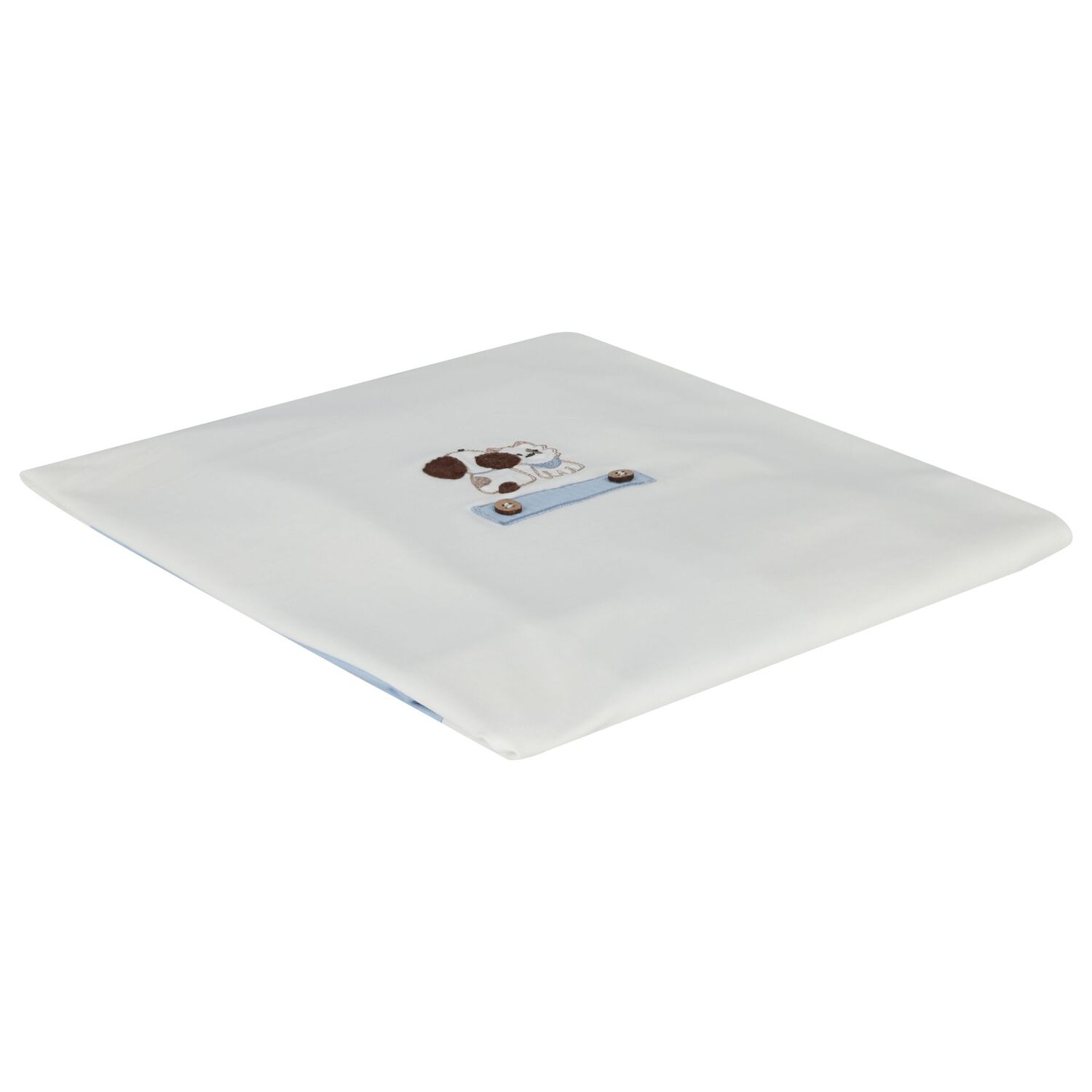 Baby Boys White & Blue Blanket, 2, hi-res