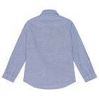 Boys Blue Logo Shirt, 1, hi-res