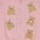 Girls Pink Teddy Bear Tracksuit, 1, hi-res