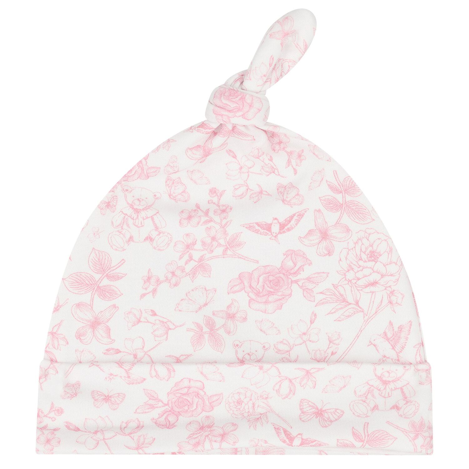 Baby Girls White & Pink Floral Babygrow Gift Set, 1, hi-res