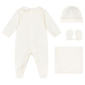 Ivory Teddy Bear Babygrow Gift Set