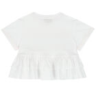 تيشيرت باللون الأبيض للبنات, 1, hi-res