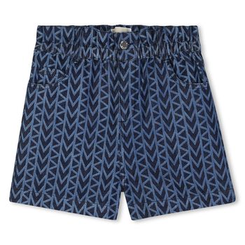 Girls Blue Logo Shorts