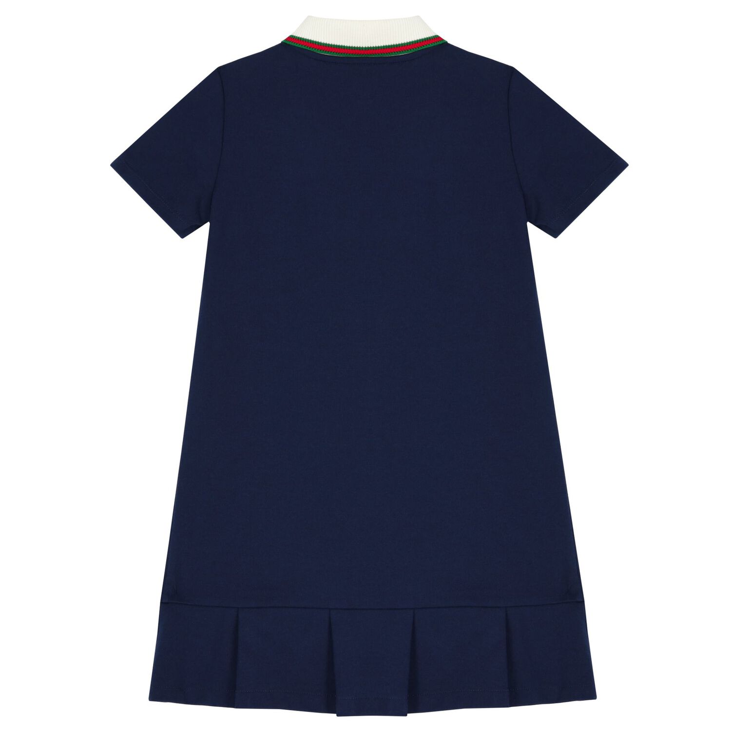 Girls Navy & Red Logo Polo Dress, 1, hi-res image number null