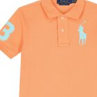 Boys Orange Logo Polo Shirt, 2, hi-res