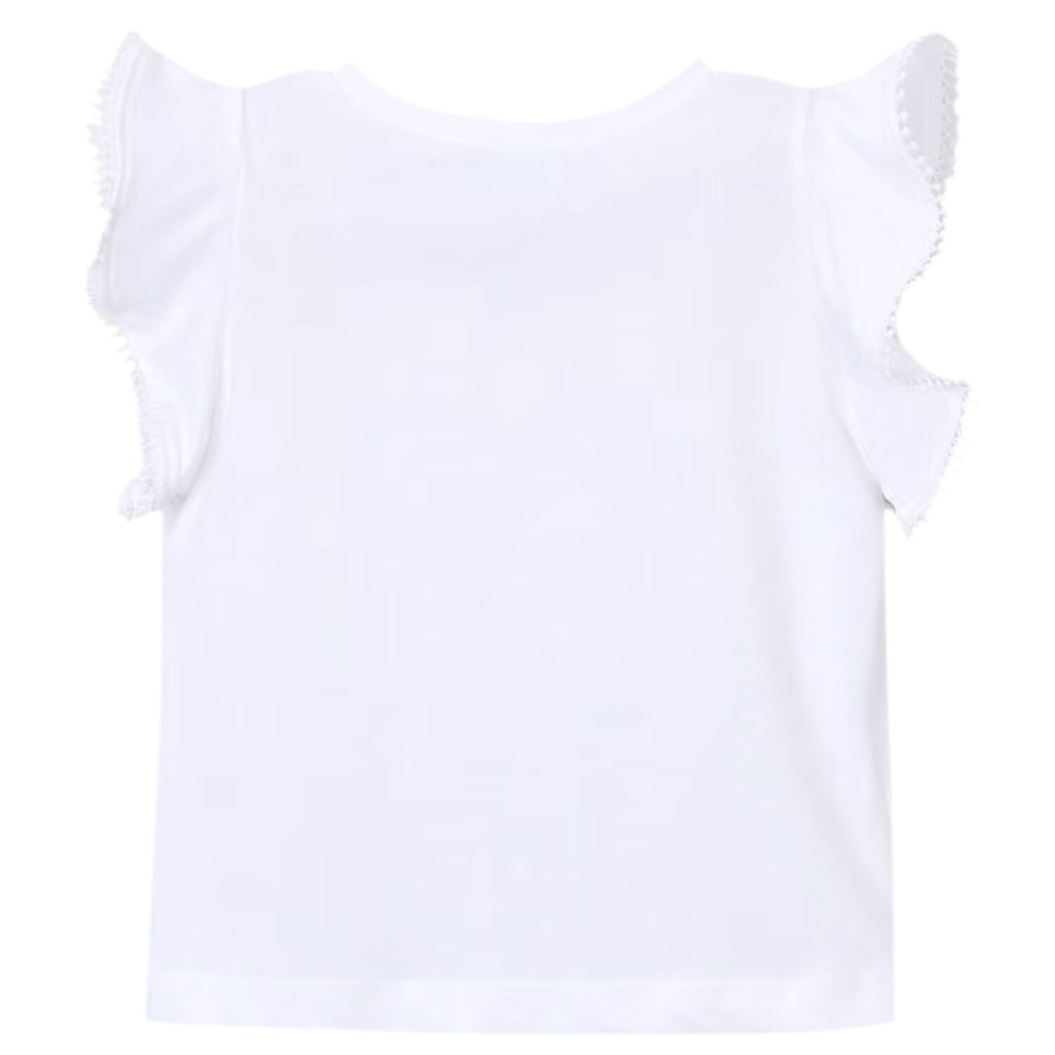 Girls White T-Shirt, 1, hi-res