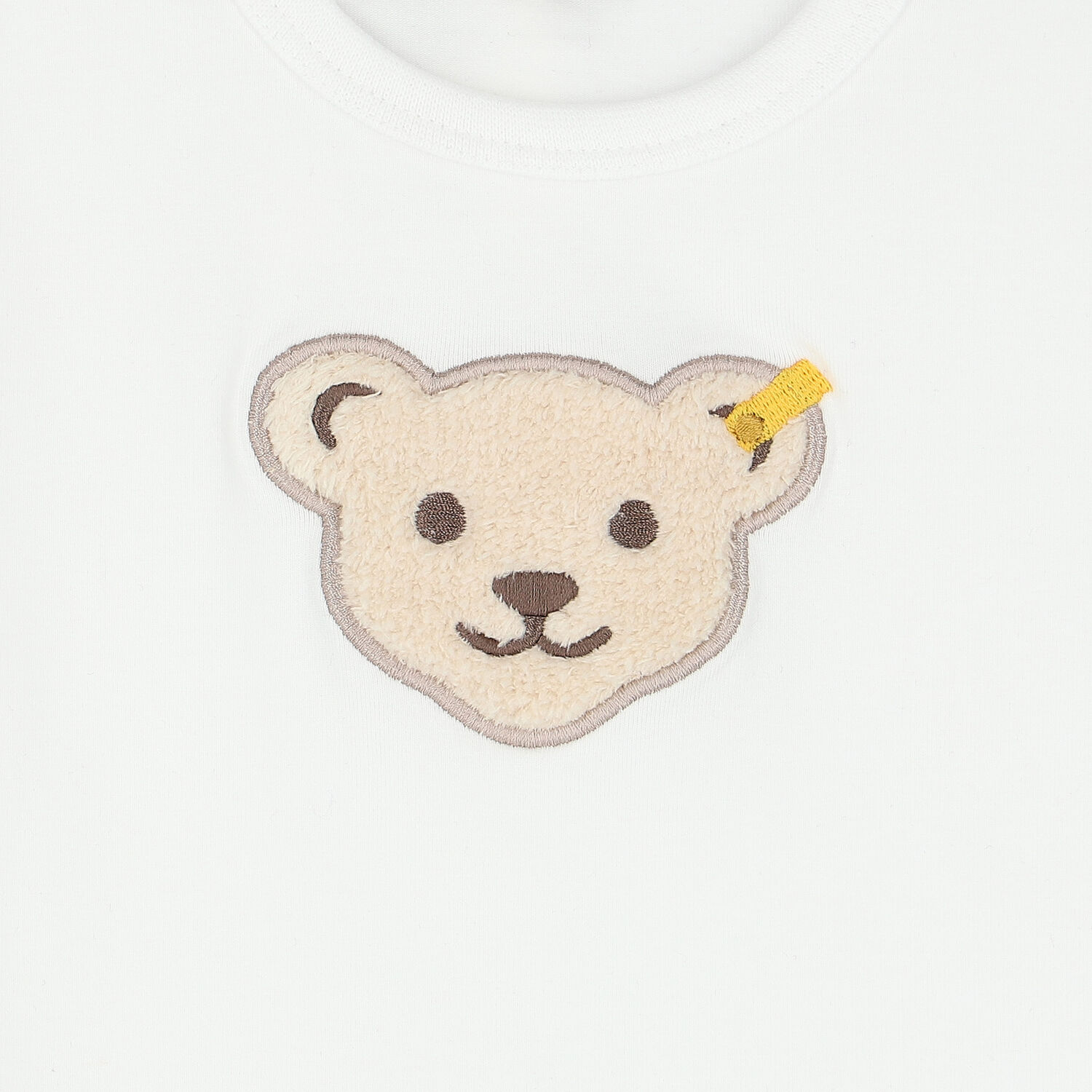Baby Boys White Teddy T-Shirt, 1, hi-res image number null