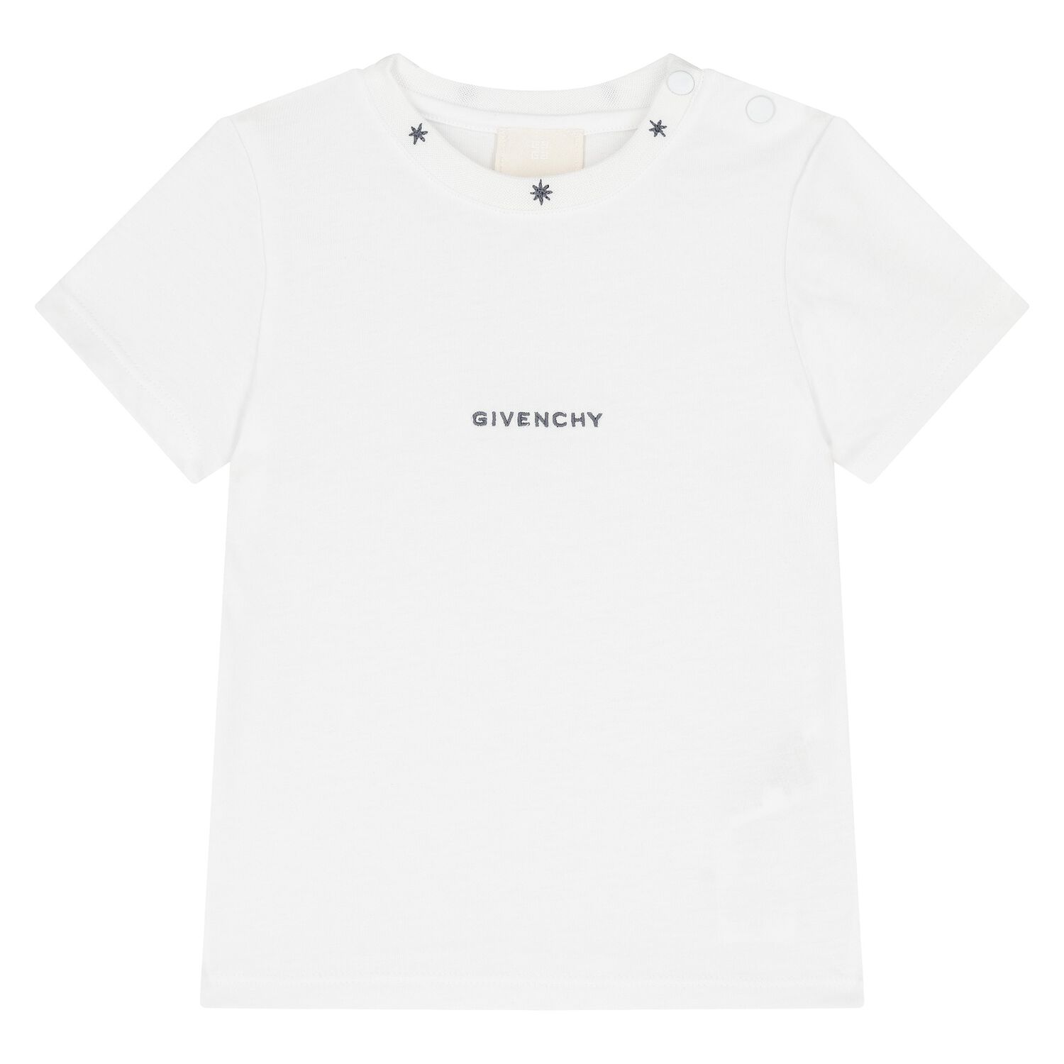 Younger Boys White Logo T-Shirt, 1, hi-res