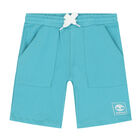 Boys Blue Logo Shorts, 4, hi-res