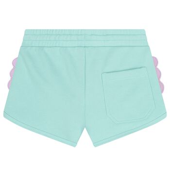 شورتات للبنات مع رسمة سمكه باللون الأخضر