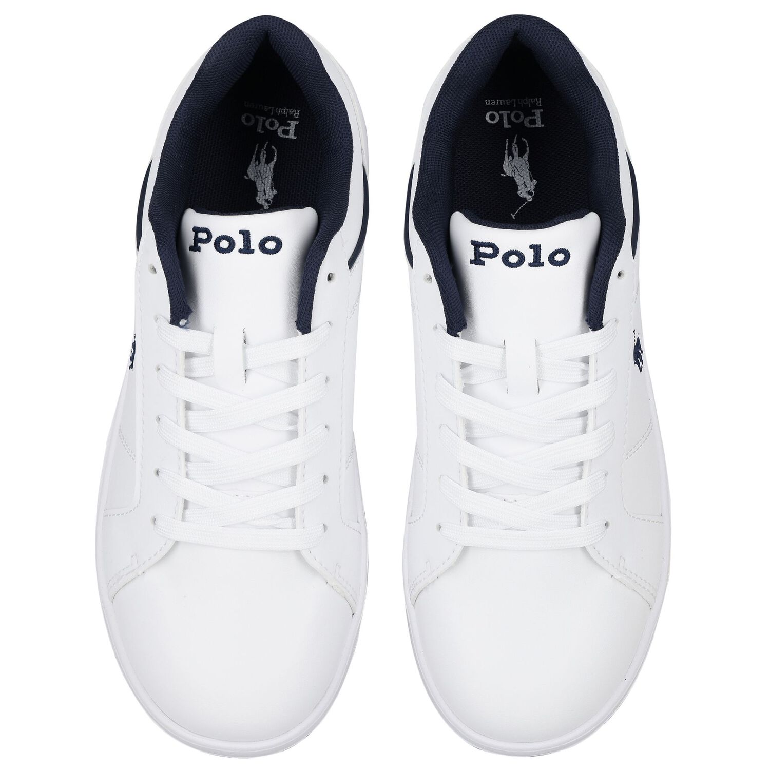 Boys White Logo Trainers, 1, hi-res