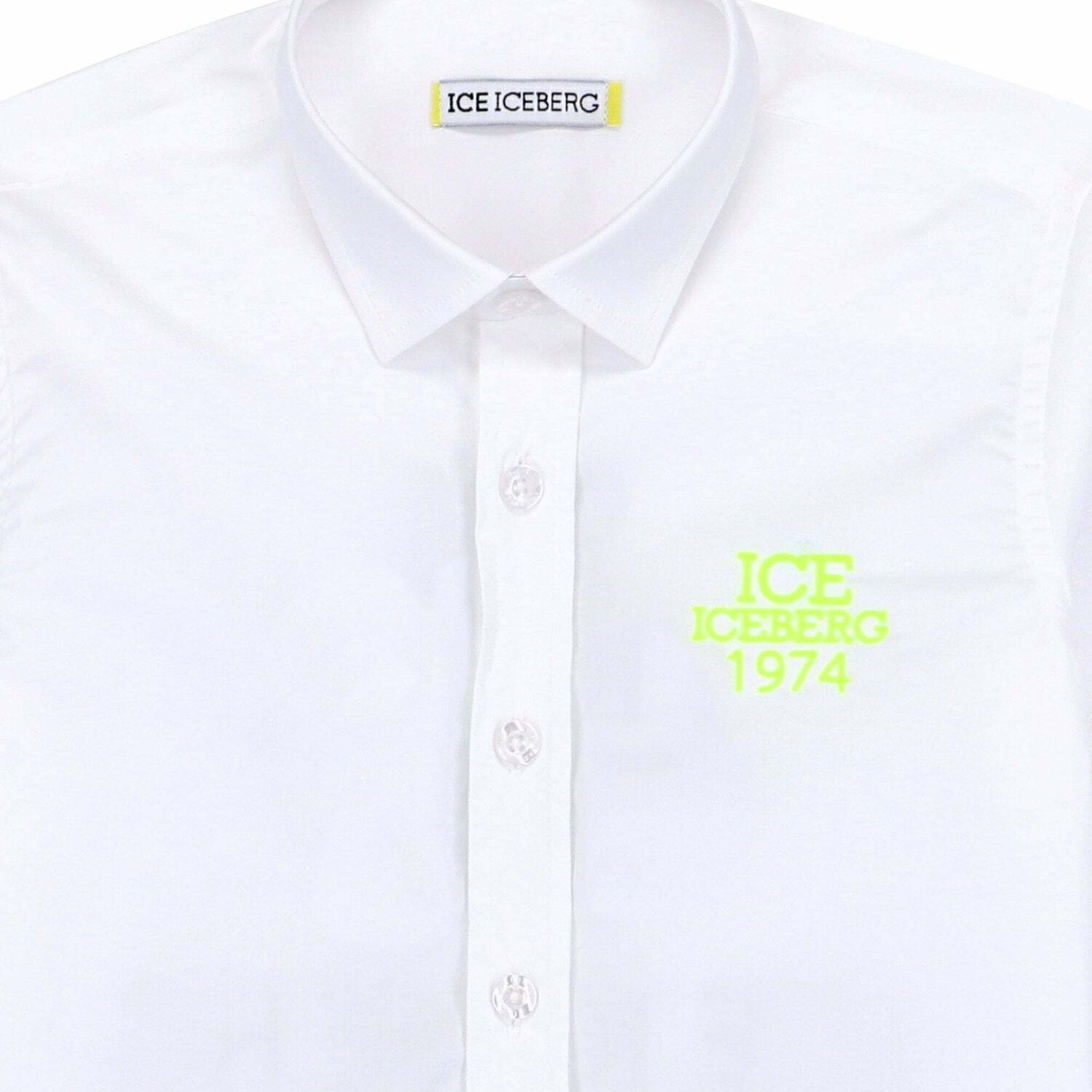 Boys White Logo Shirt, 1, hi-res image number null