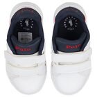 حذاء رياضى أولاد بالشعار باللون الأبيض , 1, hi-res