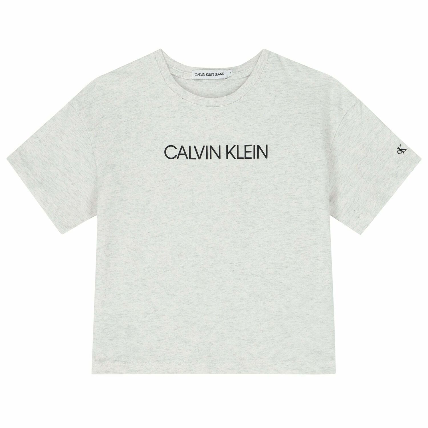 Girls Grey Logo T-Shirt, 2, hi-res image number null