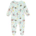 Baby Girls Green Cotton Bear Babygrow, 1, hi-res