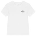 Boys White Logo T-Shirt, 2, hi-res