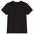 Boys Black & Yellow Logo T-Shirt, 1, hi-res