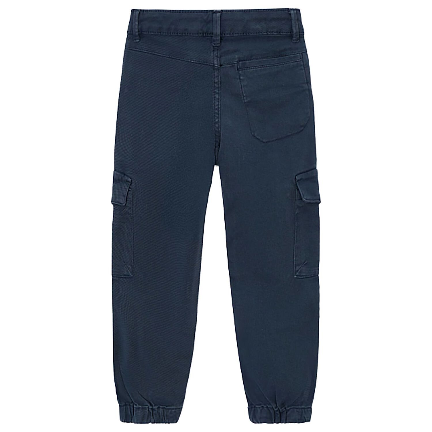 Boys Navy Blue Cargo Trousers, 2, hi-res
