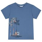 Boys Blue, White & Navy Blue Shorts Set, 2, hi-res