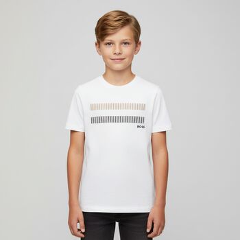 Boys White Logo T-Shirt