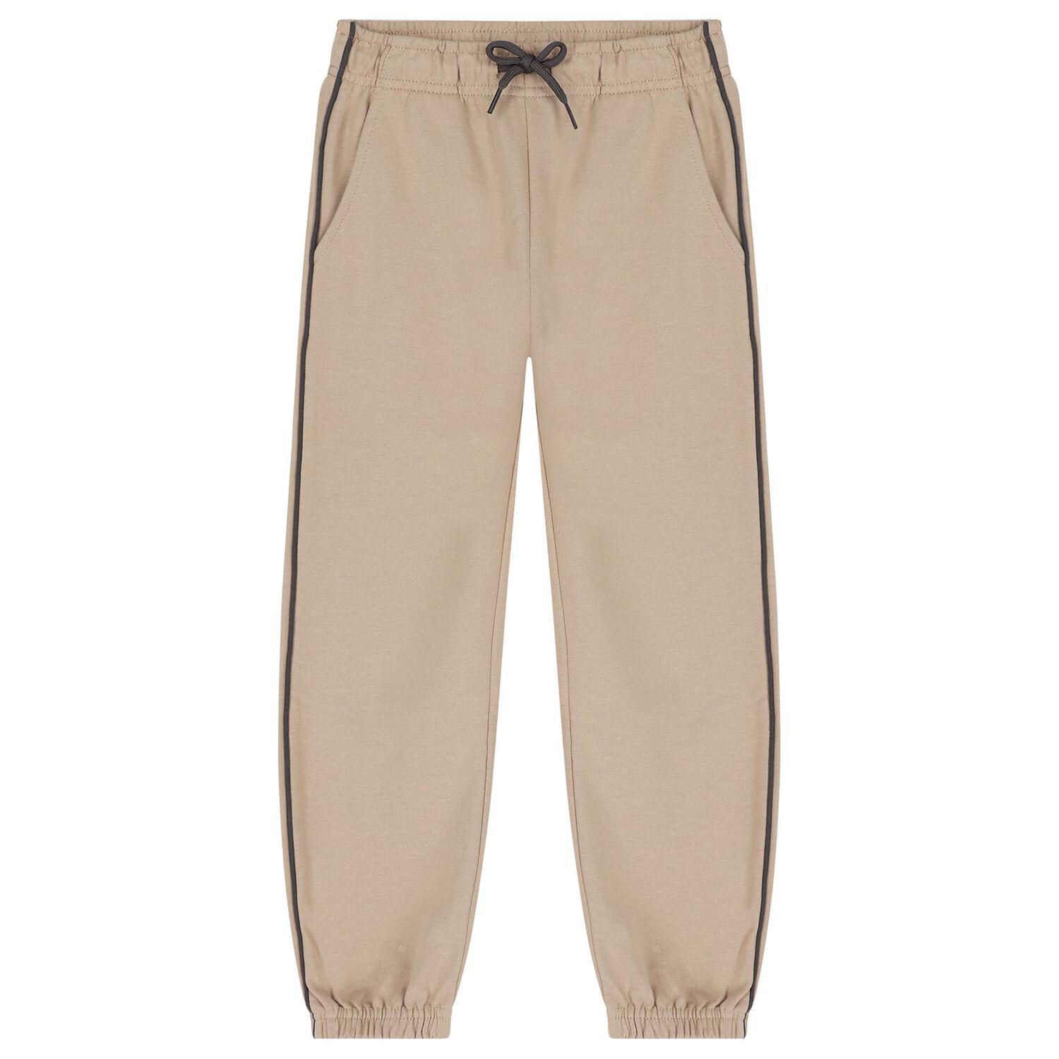 Boys Beige & Grey Tracksuit Set ( 3 Piece ), 1, hi-res
