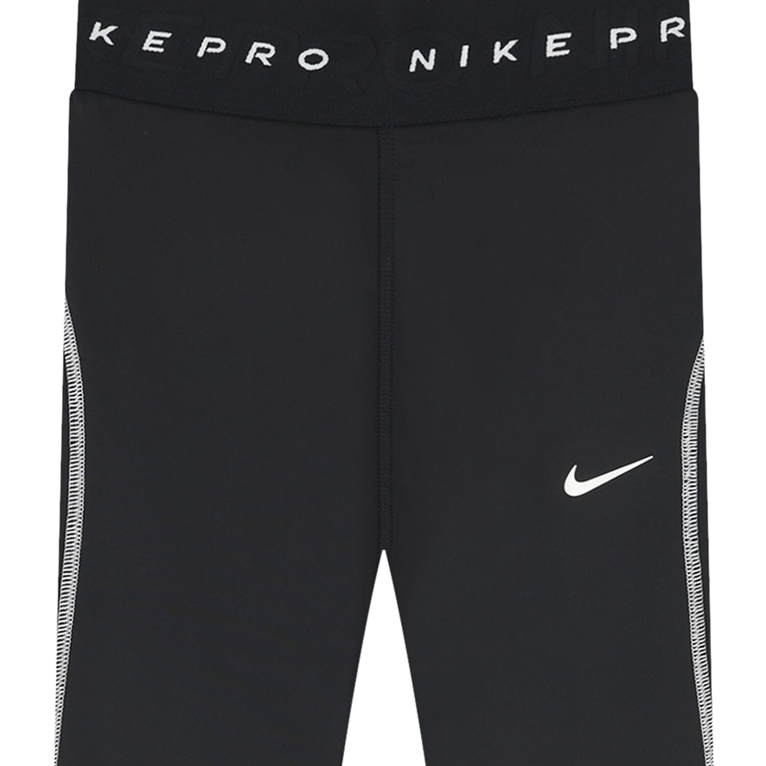 بنطلون ضيق للبنات بشعار باللون الأسود, 1, hi-res