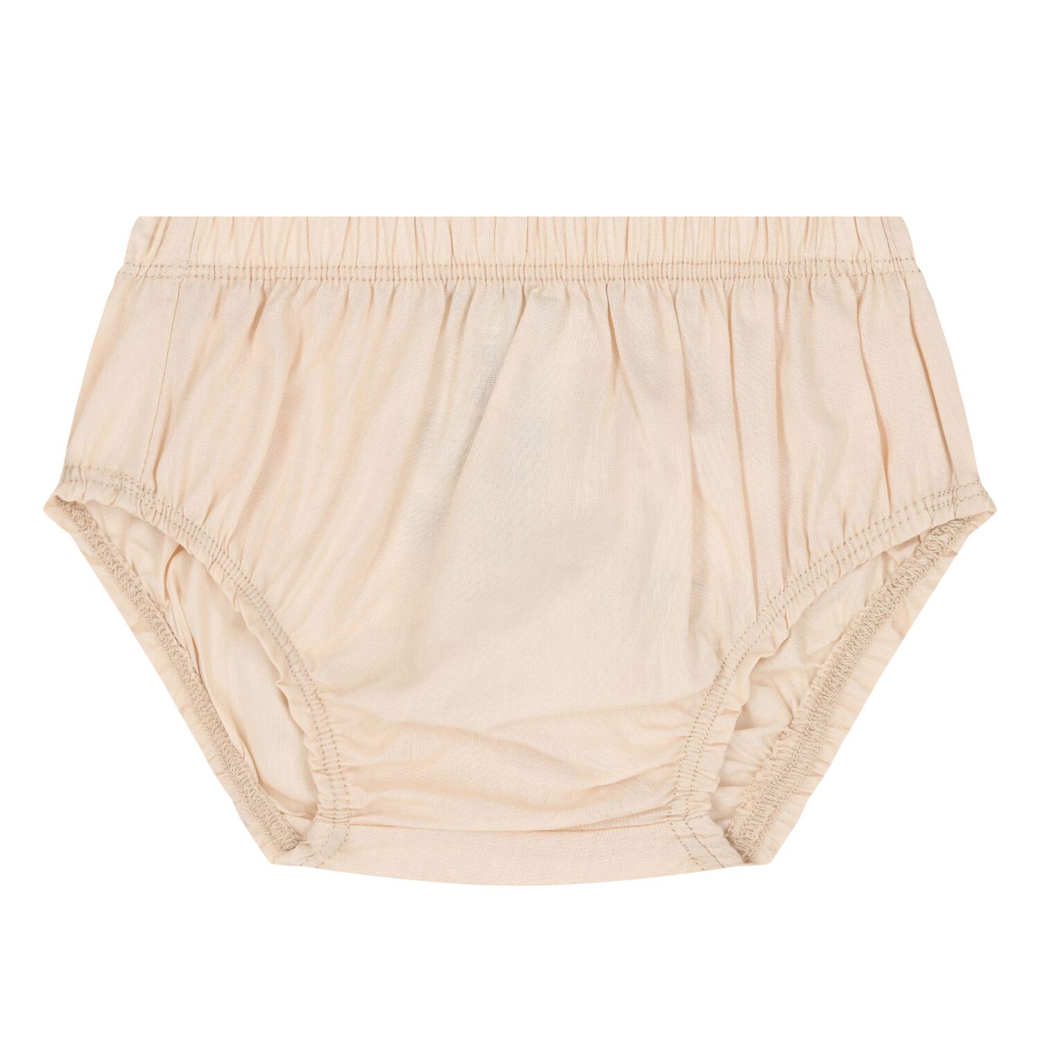 طقم فستان باللون  بيج بشعار للفتيات , 1, hi-res